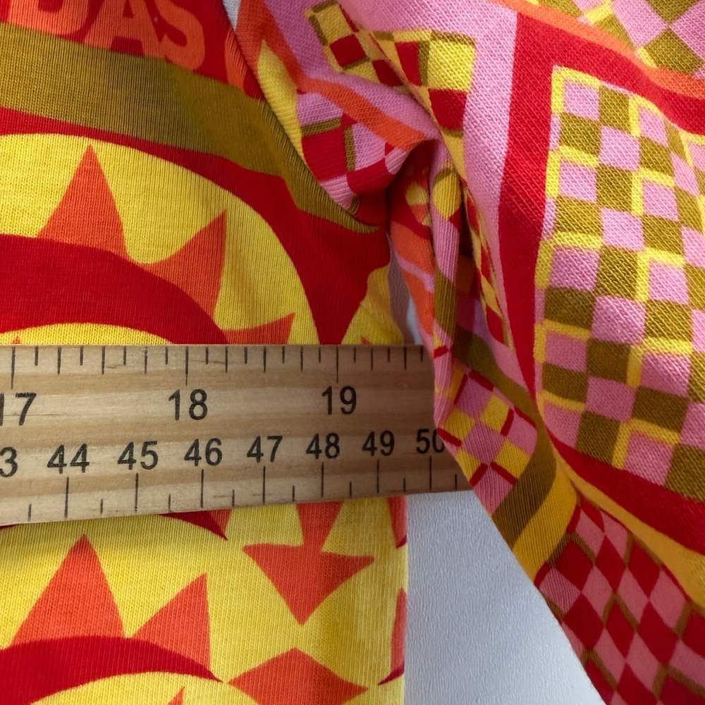 Adidas Farm Rio Streetwear Patchwork Graphic Shirt Dress Size XS Oversized Chic - Picture 4 of 9